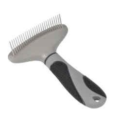 PEIGNE A DEMELER RATEAU LARGE 15CM GRIS NOIR
