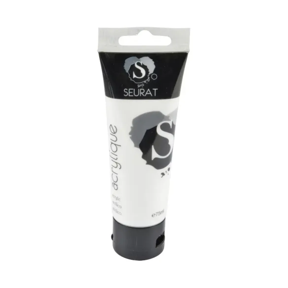 PEINTURE ACRYLIQUE TUBE 75ML BLANC TITANE