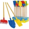PELLE ET RATEAU MANCHE BOIS 72CM
