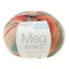 PELOTE DE FIL TRICOT MEG ACRYLIQUE MULTICOLORE 50G
