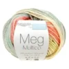 PELOTE DE FIL TRICOT MEG ACRYLIQUE MULTICOLORE 50G