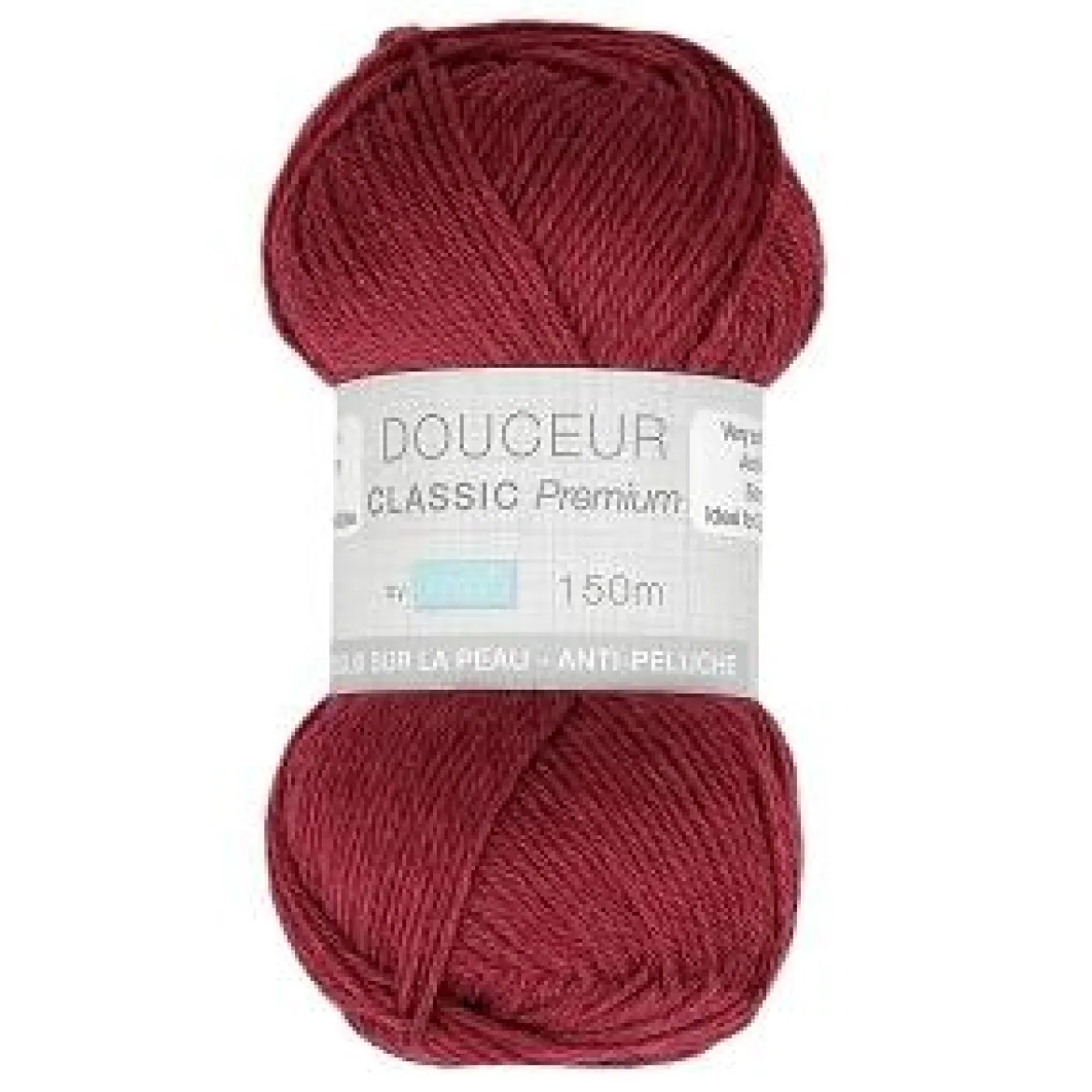 PELOTE FIL TRICOT DOUCEUR CLASSIC 50G BORDEAUX