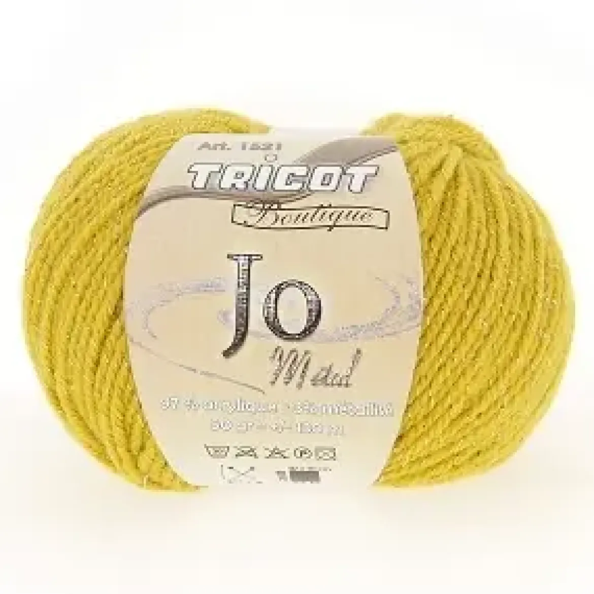 PELOTE 50 GR JO METAL JAUNE