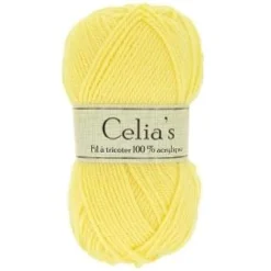 10 PELOTES 50 GR CELIA S JAUNE