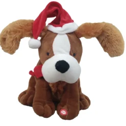 PELUCHE CHIEN NOEL MUSICAL