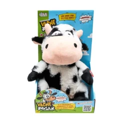 PELUCHE VACHE FOLLE A PILES
