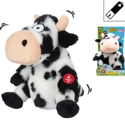 PELUCHE VACHE FOLLE A PILES