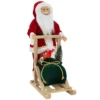 PERE NOEL DEBOUT CHARIOT