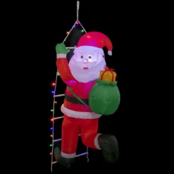 PERE NOEL GRIMPANT GONFLABLE 30LEDS H.150CM