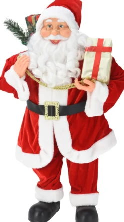 PERE NOEL TRADITIONNEL DEBOUT H.80CM