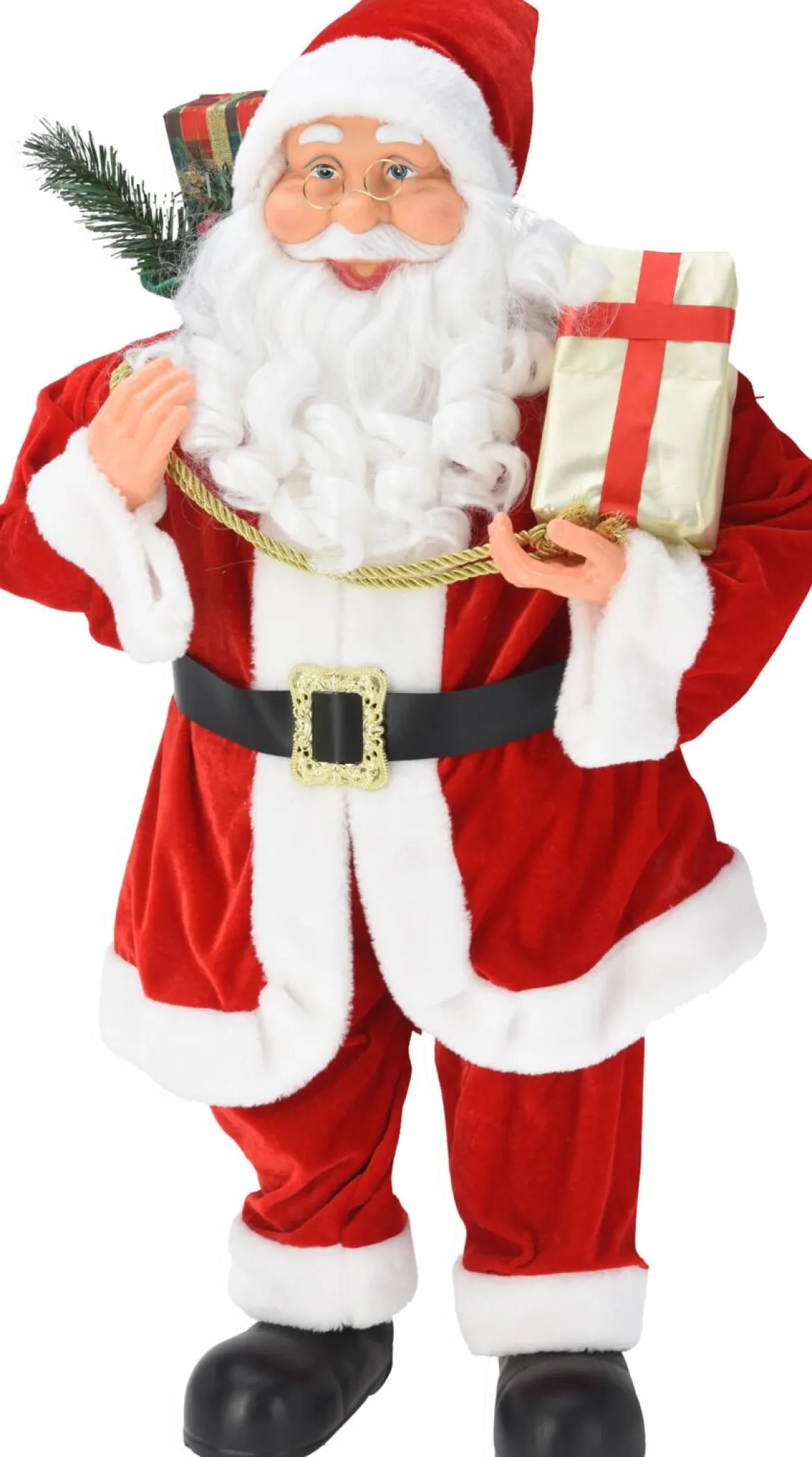 PERE NOEL TRADITIONNEL DEBOUT H.80CM