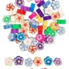 PERLES FANTAISIE PATE POLYMERE FLEURS 1X0.4CM X60 PIECES