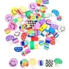 PERLES FANTAISIE PATE POLYMERE MULTICOLORE X60 PIECES