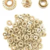 PERLES INTERCALAIRES HEISHI METAL DORE X105 PIECES