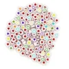 PERLES RONDES COEUR 7MM 2 DESIGNS X40G