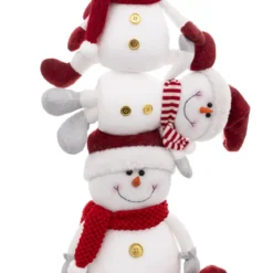 PERSONNAGE PYRAMIDE 3 BONHOMMES DE NEIGE 75CM