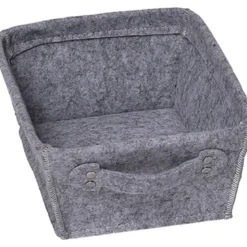 PETITE PANIERE DRESSING EVASEE EN FEUTRINE AVEC UNE POIGNEE