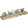 PHOTOPHORE NOEL BOIS METAL 37CM