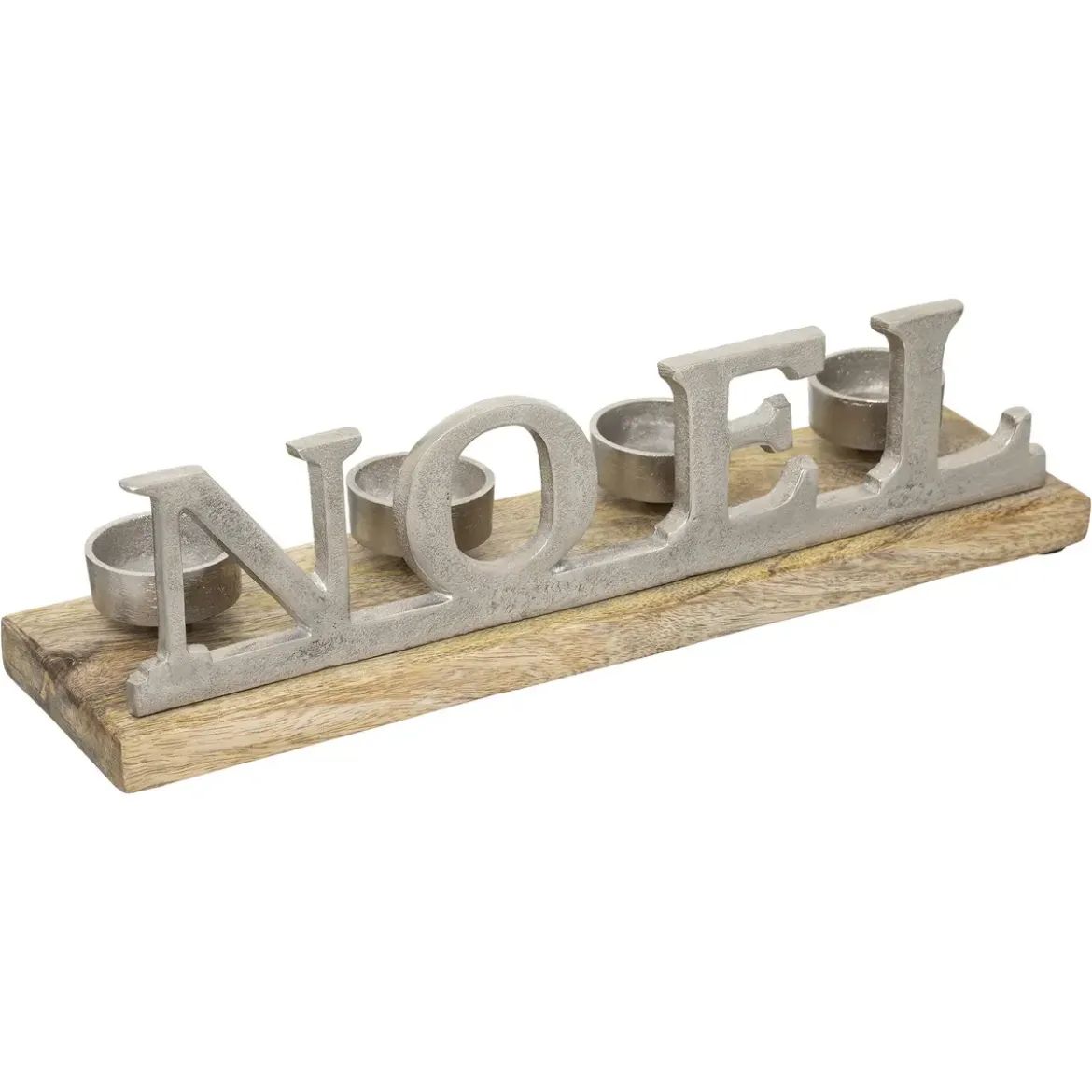PHOTOPHORE NOEL BOIS METAL 37CM