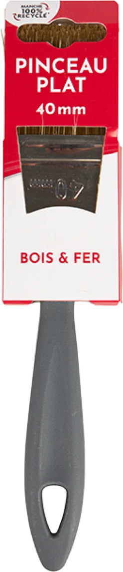 PINCEAU PLAT BOIS FER 40MM