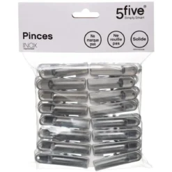 PINCE LINGE INOX X16PIECES