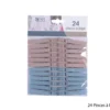 24 PINCES A LINGE GREGE ET BLEU 7CM
