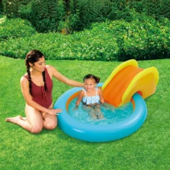 PISCINE AVEC TOBOGAN 1.14MX86CMX35CM