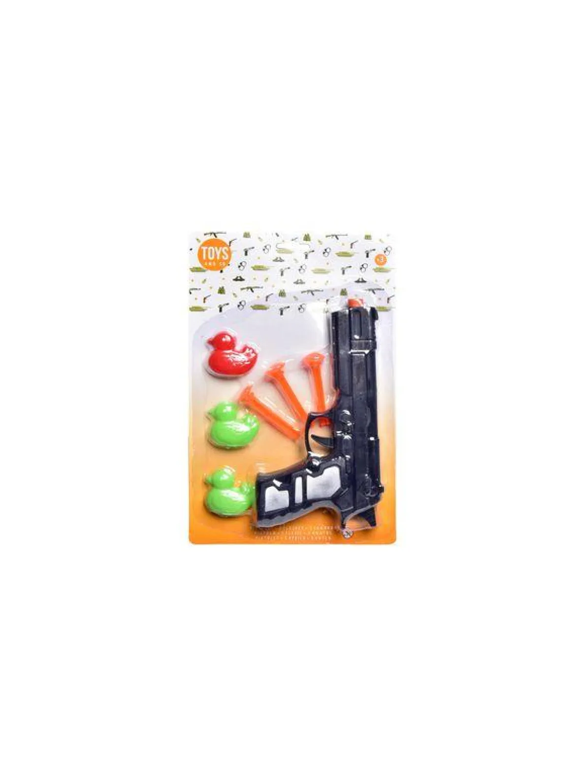PISTOLET AVEC 3 FLECHETTES ET 3 CANARDS