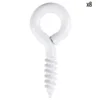 PITON FERME PLASTIFIE BLANC 2.5X22MM 8PCS