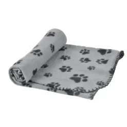 PLAID CHIEN 100X70CM DESIGN PATTOU GRIS