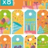 PLANCHE 8 CARTES MESSAGE ANNIVERSAIRE