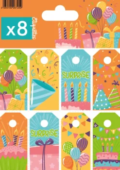 PLANCHE 8 CARTES MESSAGE ANNIVERSAIRE