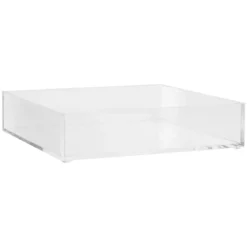 PLATEAU RANGEMENT CARRE SELENA ACRYLIQUE TAILLE L