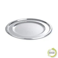 PLATEAUX RONDS 30CM ARGENT X2 PIECES