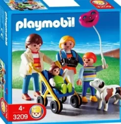 PLAYMOBIL FAMILLE AVEC POUSSETTE