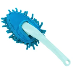 PLUMEAU CHENILLE BLEU