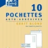 10 POCHETTES KRAFTS 229X324
