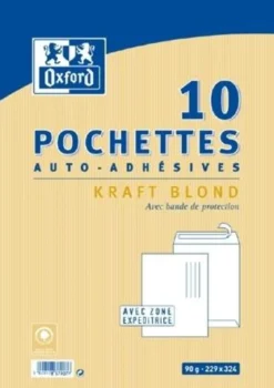 10 POCHETTES KRAFTS 229X324
