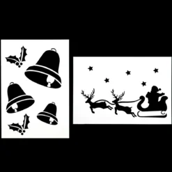 POCHOIR DE NOEL X2 PIECES 21X30CM