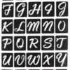 POCHOIRS ADHESIFS ALPHABET N.2 14X20CM X30 PIECES