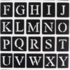 POCHOIRS ADHESIFS ALPHABET 14X20CM X30 PIECES
