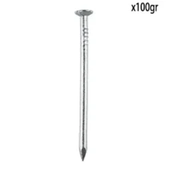 POINTE A TETE PLATE ACIER 1.6X30MM 100G