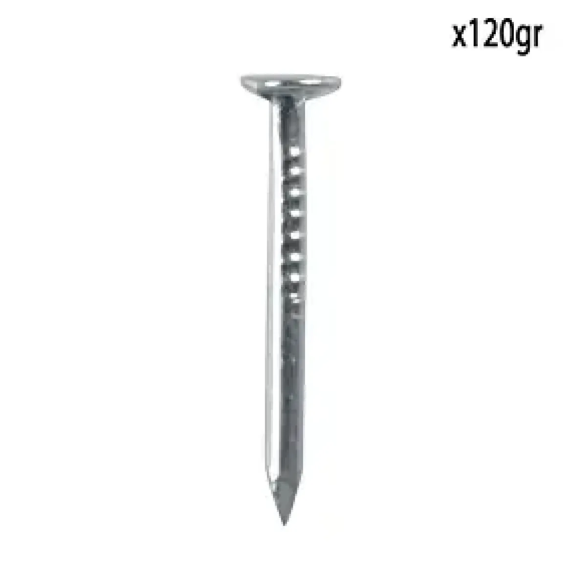 POINTE A TETE PLATE ACIER 1.3X16MM 120G