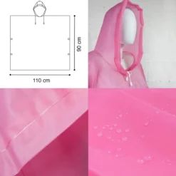 PONCHO ENFANT TRANSPARENT 110 X 91