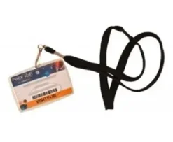 PORTE BADGE RIGIDE AVEC CORDON SECURITE
