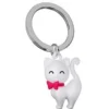 PORTE CLE CHAT BLANC