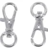 PORTE CLEFS MOUSQUETON ARGENT 3.2 CM X 4 PCS