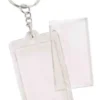 PORTE CLEFS RECTANGLE PLEXY 4 X 5.5 CM X 2 PCS