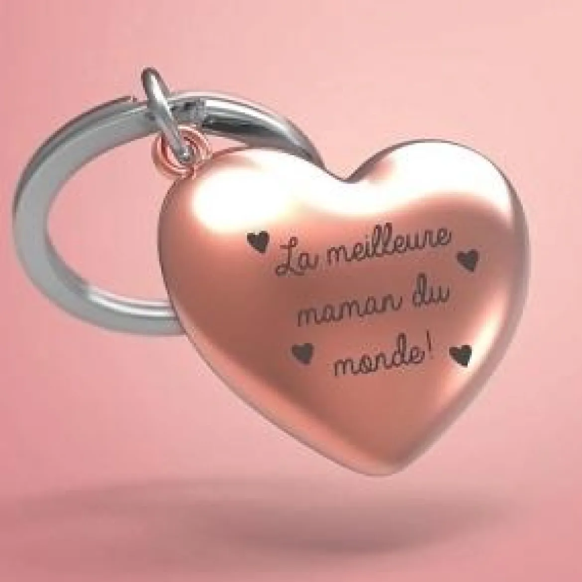 PORTE CLES COEUR LA MEILLEURE MAMAN DU MONDE