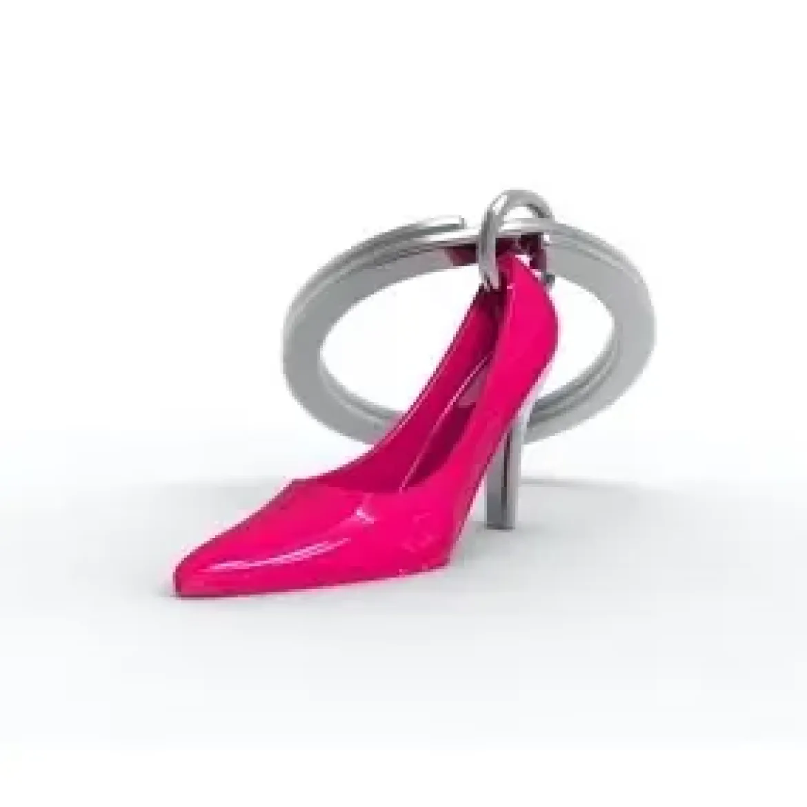 PORTE CLES ESCARPIN ROSE